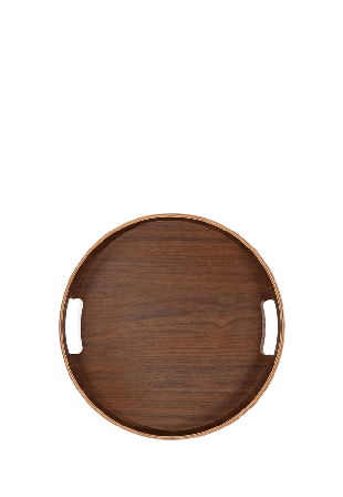 Sagaform Hanna bricka stor Köksredskap Brun ø35x5cm