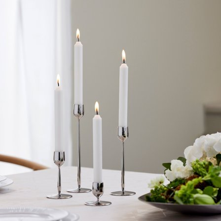 Gense Dorotea lysestake 7x18 cm, blank stål' - 'Blankt stål