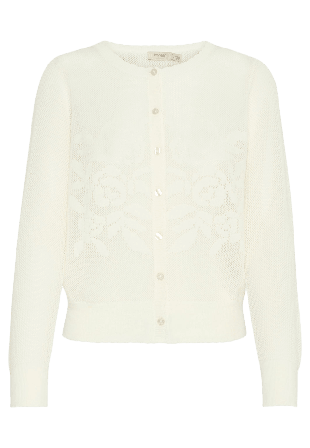 Fransa FRHEDDA CAR 1 Sweater Tröjor Dam Vit XXL