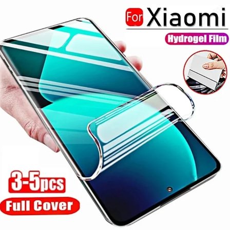 3-5 st Hydrogelfilm kompatibel med Xiaomi Redmi Note 12 11 10 9 8 Pro Plus 5G 11S 10S 9S 8T 7 Skärmskydd kompatibel med Redmi 10 10C 9 9A 9T 9C