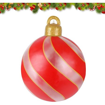 Joulupallo, 60 cm joulukoristepallo ulkokäyttöön