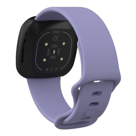 Fitbit Sense 2 / Versa 4 silikone-urrem - Lilla Størrelse: L