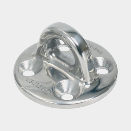 Fast padeye Seldén, Ø60 mm, 4 huller