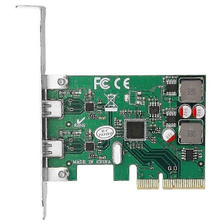 2 Port 10gbps Usb3.1 Type-c Pci-e Utvidelseskort Selvforsynt Pcie Konverter