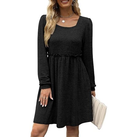 Höstkänningar för kvinnor med ångärmad resår i midjan Muein Edge Känning för födesedag Thanksgiving Day Present