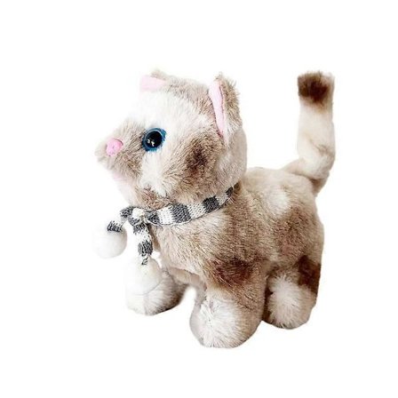 Elektrisk Katt Plysj Leke Lag Lyder Katt Leke Gående Katt Plysj Leke Ristende Hale Katt Bevegelig Katt Leke Nikkende Katt Kamerat Leke for Baby 