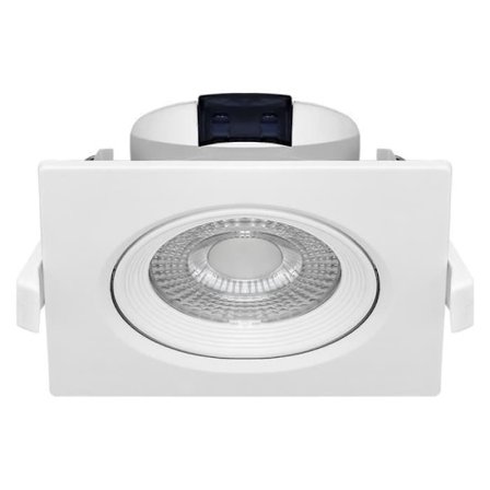 Vit fyrkantig infälld LED-spotlight 5W IP20 3000K