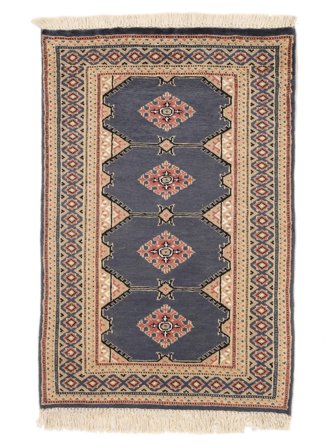Orientalischer Pakistan Buchara 2Ply Teppich 76X116 Braun/Schwarz Wolle, Pakistan