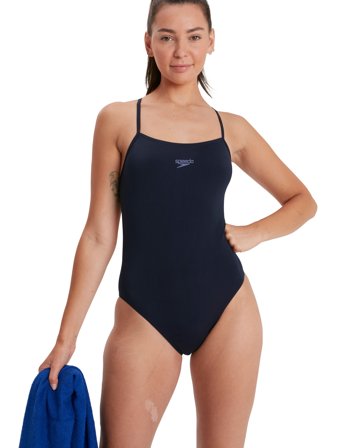 Speedo Womens Endurance+ Thinstrap - Navy - 36