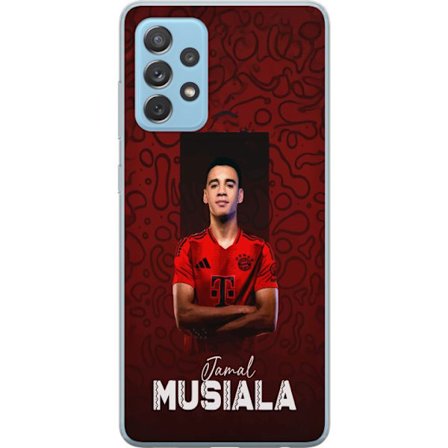 Yhteensopiva Puhelinkuori Samsung Galaxy A52 5G Jamal Musiala Bayern München Saksa jalkapalloilija Bundesliga tähti hyökkäysdribblevahvuus nuori super