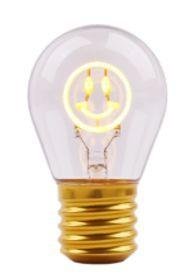 SYNERGY Retrofit E40 Deko Bulb A68-smile Aufladbar