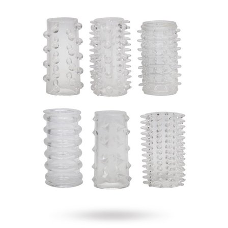 You2Toys: Red Roses 6x Penis Sleeves - Sexleker Vuxen: Fleshlight, penisring, hylser & pumper