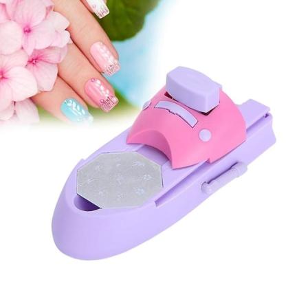 Nageltryckmaskin för nail art , professionell konststämpelskrivare för självgjorda mönster, manikyr