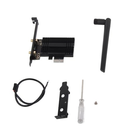 WiFi 6E AX210 PCIe WiFi-kort Bluetooth 5.3 med køleplade 2 antenner 6GHz 5.8GHz 2.4GHz trådløs netværksadapter til Windows 10 11