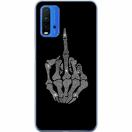 Xiaomi Redmi 9t Mjukt Skal - Fuck You Bling
