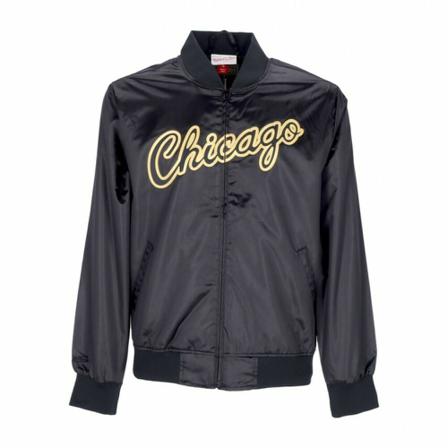 Mitchell & Ness satin Jakke hardwood classics chibul Sort, Herre