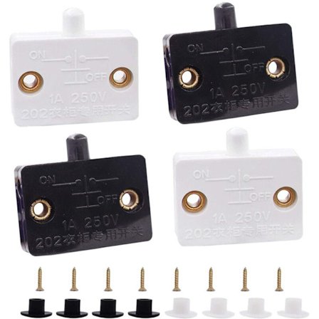 4 kpl sarjan kaapin oven kytkimen lamppu kytkin laatikot auki ovessa suljettu 12V 24V 110V