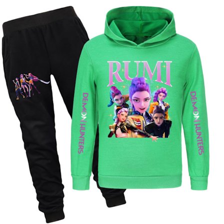 Kpop Heksejegere Barne Genser Hettegenser Bukse Sett