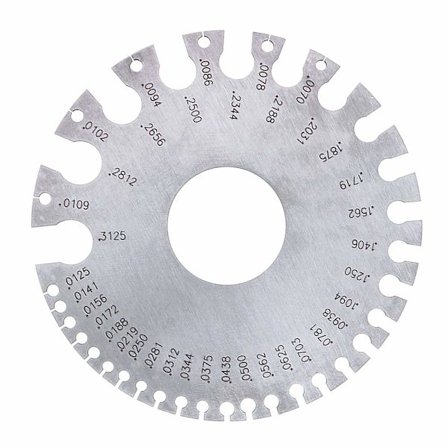 Rund trådmåler i rustfritt stål for måling av trådtykkelse, ZQKLA