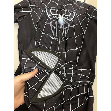 Musta Spiderman Cosplay Venom Tights Pää Ja Runko Erillään -a