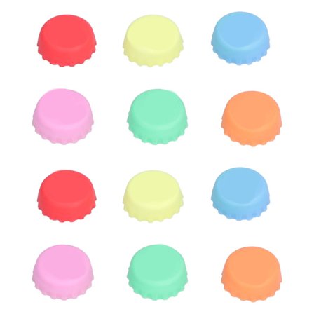 Gjenbrukbare ølkorker i silikon Runde glassflaskepropper Kjøkkenutstyr for hjemmerestaurant