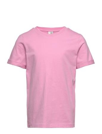 Lpria Ss Fold Up Solid Tee Tw Bc T-shirts Short-sleeved Rosa Little Pieces*Betinget Tilbud