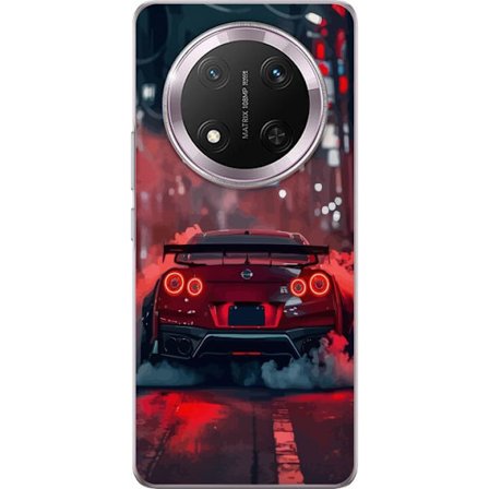 Kompatibelt Mobildeksel til Honor Honor Magic7 Lite Sportsbil Rød Drift Racing Tuning