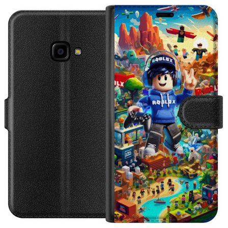 Kompatibelt Plånboksfodral till Samsung Samsung Galaxy Xcover 4 Stor detaljerad Roblox-värld fylld med karaktärer, äventyr och färgstarka miljöe