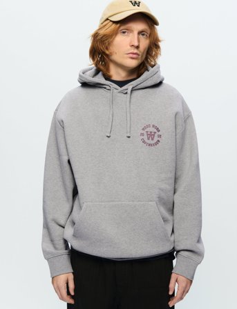 WOOD WOOD Wwcass Aa Seal Print - Grey - XS