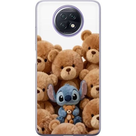 Kompatibel Mobilcover til Xiaomi Xiaomi Redmi Note 9T Sød og sikker illustration med Stitch omgivet af bamser, der skaber en varm og legende følelse