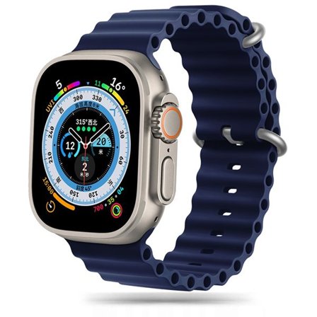 Tech-Protect IconBand Pro Armband för Apple Watch 4-9 / SE / Ultra (42/44/45/49 mm) - Marinblå