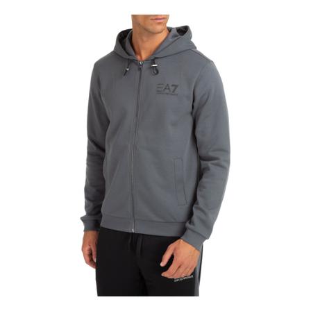 Emporio Armani Ea7, men's hoodie sweatshirt sweat Grijs, Heren, Maat:M