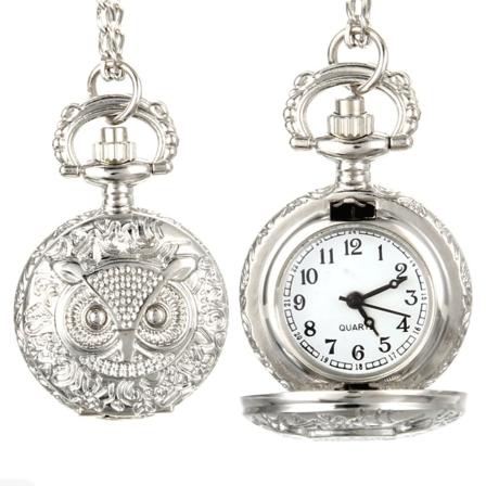 Mode män kvinnor vintage kvarts watch Unisex tröja kedja klockor Halsband default