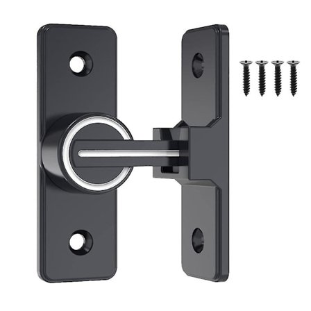 Låsebeslag for låvedør, kraftig portlås, vippe-lås, sikkerhetsdør-lås, 1 pakke