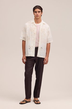 NN.07 Bill Hose Herren Braun Leinenmix