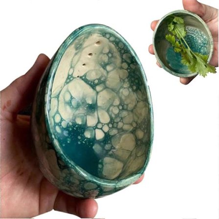 Keramik Urte Stripper Skål, 2025 Ny Håndlavet Keramik Urte Stripper, Keramisk Urte Stripper, Urte Stripper Skål Keramik, Egnet til (FMY)