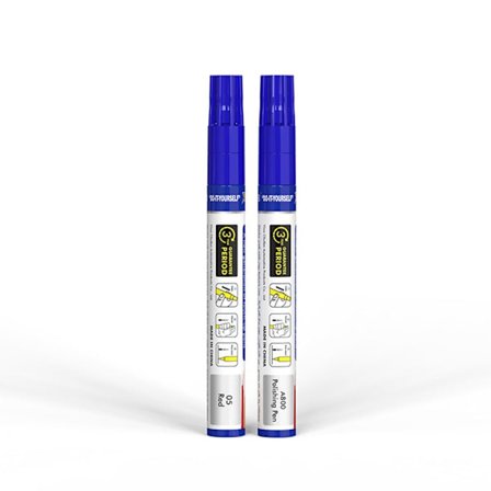 2st Bilfärg Fix Penna Auto Paint Repair Pensel RÖD