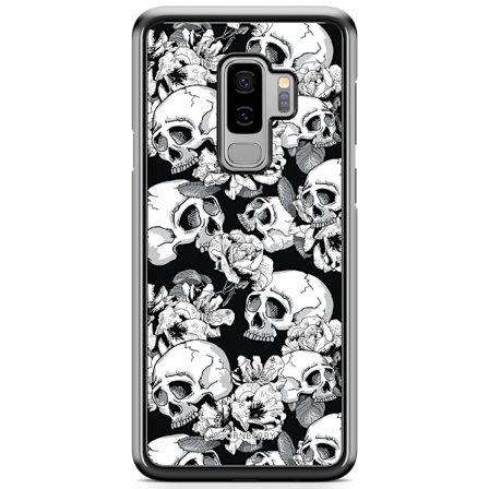 Bjornberry Skal Samsung Galaxy S9 Plus - Dödskallar & Rosor