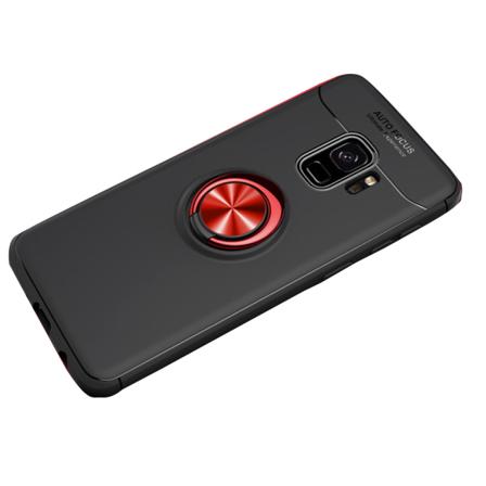 Tukeva suojakuori rengaspidikkeellä Samsung Galaxy S9:lle Svart/Röd