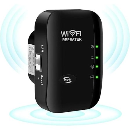 WiFi-förlängare, WiFi-signalförstärkare - Med Repeater/AP-läge och WPS-funktion