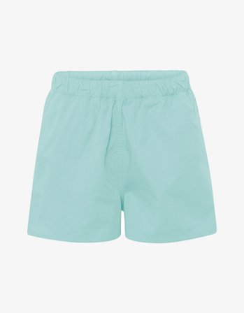 Women Organic Twill Shorts - Teal Blue - M