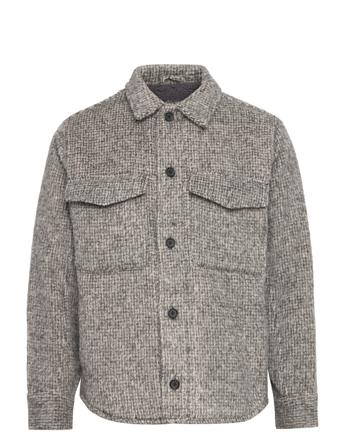 Anf Mens Outerwear Overshirts Grå Abercrombie & Fitch
