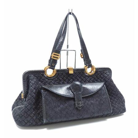 Bottega Veneta Vintage Handbags svart, Dam Vintage Väskor, Dam, Storlek: ONE SIZE