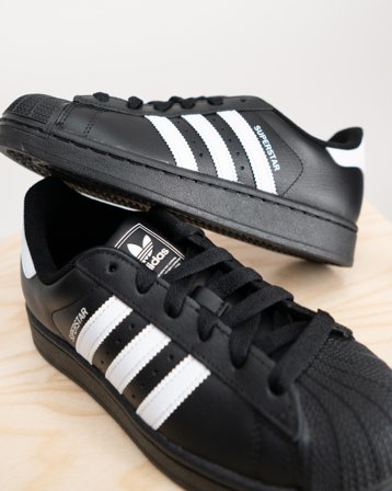 Adidas Originals SUPERSTAR II J Svart Sko Gutt - Kids Brand Store