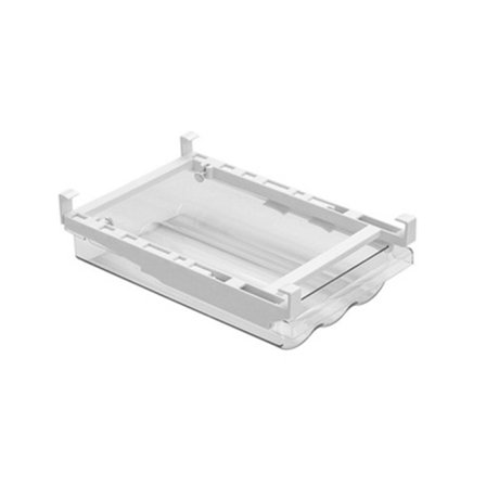 Køleskabs Skuffe Organizer, Udtrækkelige Køleskabs Opbevaringskasser med Håndtag, Klar Pladsbesparende Køleskabs Opbevaringsboks til Æg,