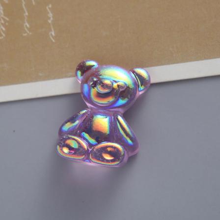 Galvanisera Björn Creative Resin Diy Smycken 20 Stycken Rosa