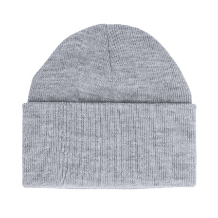 Yupoong - Grå cuff Beanie - Heavyweight Heather Grey Beanie @ Hatstore