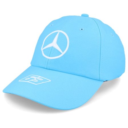 Formula One - Motor Blauw unconstructed Cap - Mercedes AMG F1 23 Russel Blue Dad Cap @ Hatstore