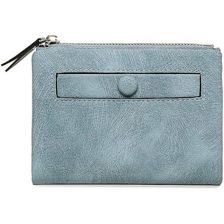 (sininen) Pieni naisten lompakko - Naisten minilompakko - Kolikkotaskulla - Ohut pehmeä pieni lompakko
