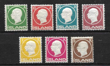 Island 1912 - AFA 69-75 - Ubrugt